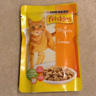 Корм Fryskes Purina вологий для котів з куркою в підливі 100г — фото 8