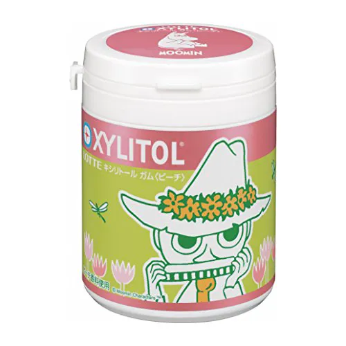 Lotte Moomin Xylitol Gum Peach 143g