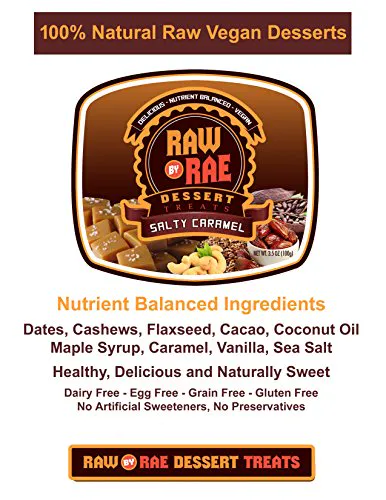 Raw By Rae Treats Солоний карамельний снек