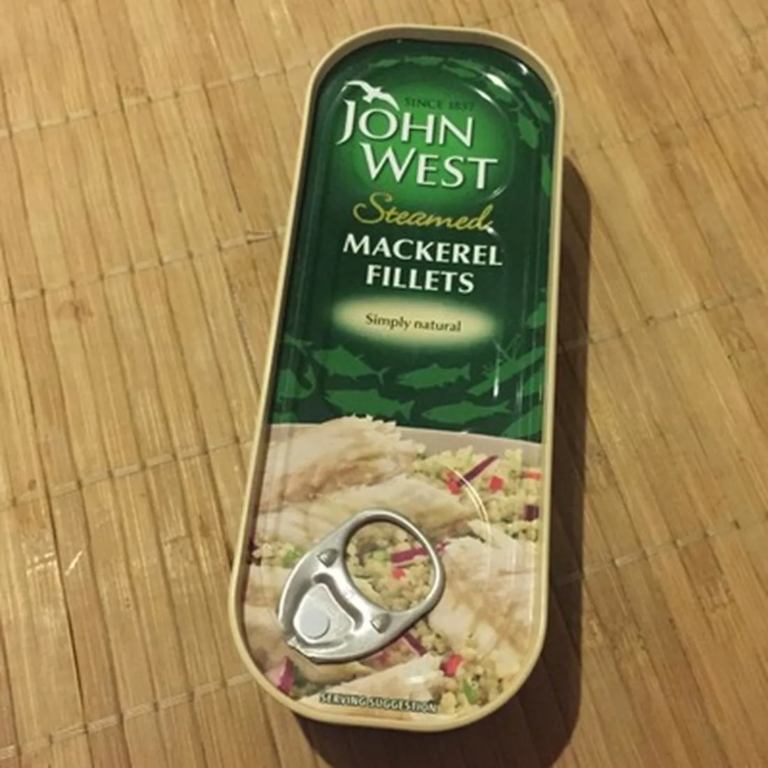John West Cooked Mackerel Fillet Natural