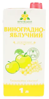 Berehivskyi Grape-Apple Juice 1L — photo 2