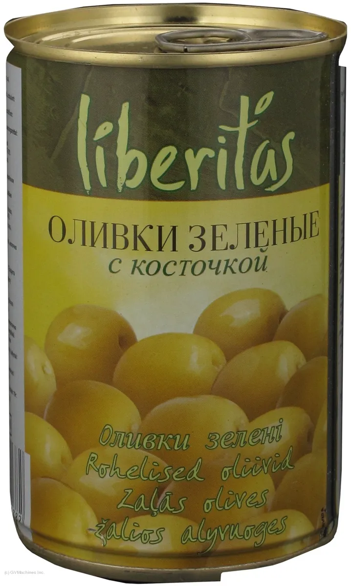 Liberitas Green Olives with Pit 300g x24