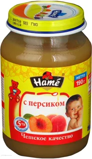 HAMÉ S.r.o. Peach Puree for Children from 5 Months Glass Jar 190g — photo 6