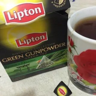 Lipton Green Gun порошковий зелений чай 1,5 г х 20 шт — фото 4