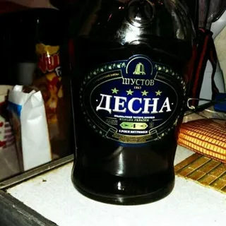 Shustov Desna Cognac 4 stars 40% glass bottle 0.5L — photo 10