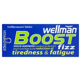 Vitabiotics Wellman Збільшити Fizz шипучі таблетки 10шт