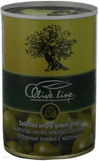 Green Olives with Pits Selected 420g Tin — photo 5