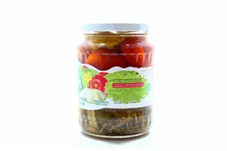 Toma Assorted Tomatoes, Cucumbers, Pattypan Squash No.7 Glass Jar 660g — photo 3