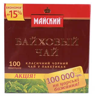 Maysky Black Tea 100 Bags — photo 3