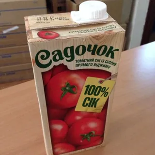 Sadochok Tomato Juice Directly Pressed Tetra Pak 950ml — photo 2