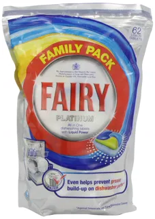 Fairy Platinum Lemon Dishwasher Tablets 62 Clean — photo 4