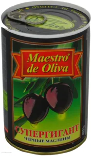 Maestro De Oliva Super Giant Pitted Olives Tin 425g — photo 4