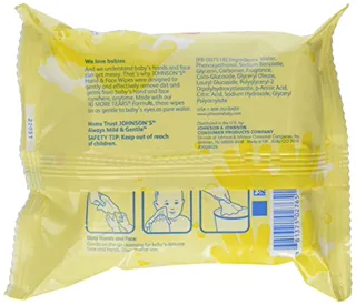 Johnsons Baby Hand and Face Wipes, 25 pcs — photo 4
