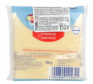 Hochland Gouda Toast Processed Cheese Fit 29% 150g Poland x32 — photo 3