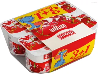 Fanny Cherry Yogurt 1.5% Plastic Cup 4x120g — photo 4