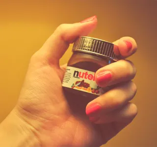 Ferrero: Nutella Hazelnut Chocolate Spread 30g Jar MINI * Special Edition with message: AUGURI, per TE, mi piaci, Ti AMO * [Italian Import] — photo 3