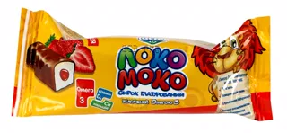 Lactel Loko Moko Glazed Curd Strawberry 15% 36g — photo 2