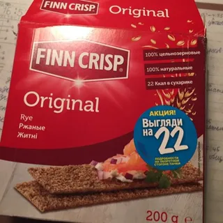 Finn Crisp Original Rye Crispbread 200g Box — photo 6