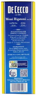 De Cecco Pasta, Mezzi Rigatoni, 16 oz (5 pack) — photo 7