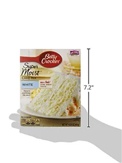 American Betty Crocker Supermoist White Cake Mix, 461g box — photo 2