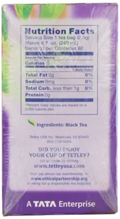 Tetley British Blend Premium Black Tea, 80 Bags, 7 oz (Pack of 6) — photo 12