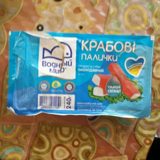 Vodnyi Myr crab sticks chilled 240g — photo 5
