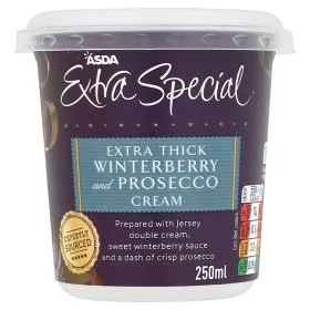 ASDA Extra Special Extra Thick Winterberry & Prosecco Cream