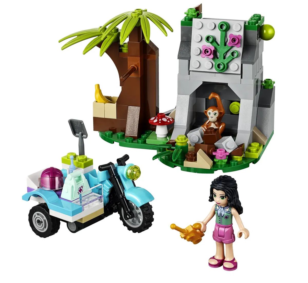 Lego Friends Jungle First Aid Motorcycle 156 Pieces