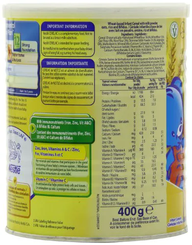 Nestle Cerelac 3 Grains with Milk, 400g