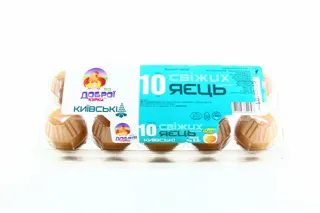 Vid Dobroi Kurky Kyiv Chicken Eggs Category 1 10pcs — photo 2