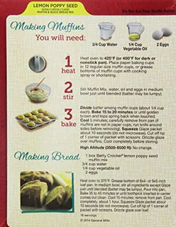 Betty Crocker Lemon Poppy Seed Quick Bread Mix 14.5 oz (2 Pack) — photo 2