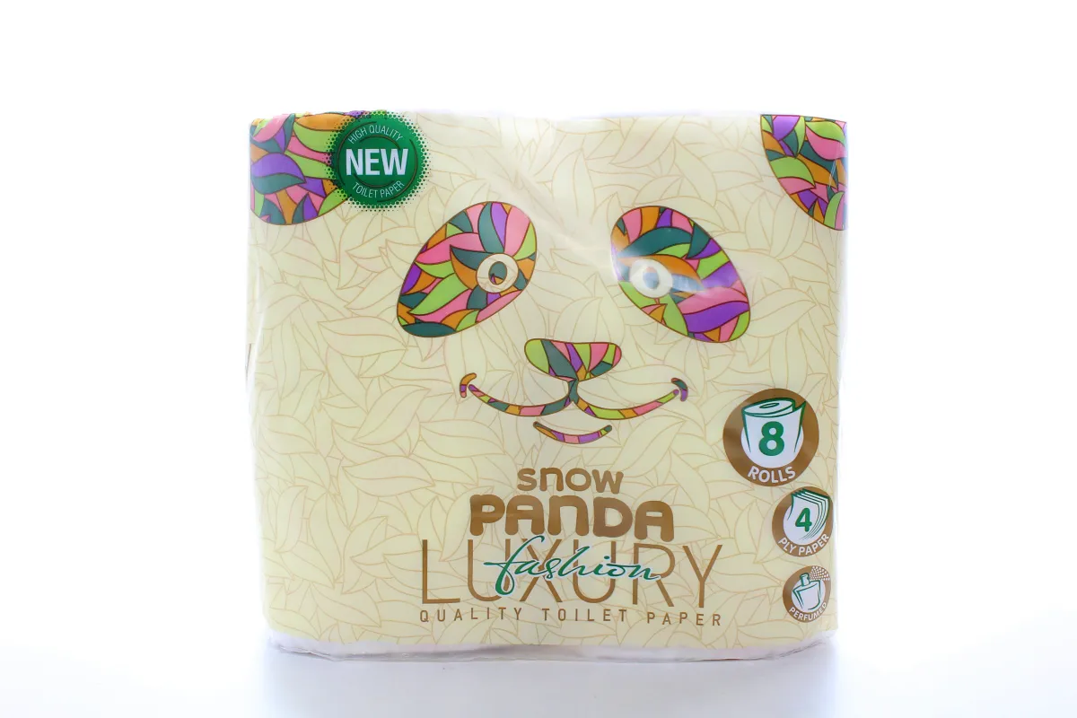 Snezhnaya Panda Fashion Luxury 4-ply Toilet Paper 8pcs