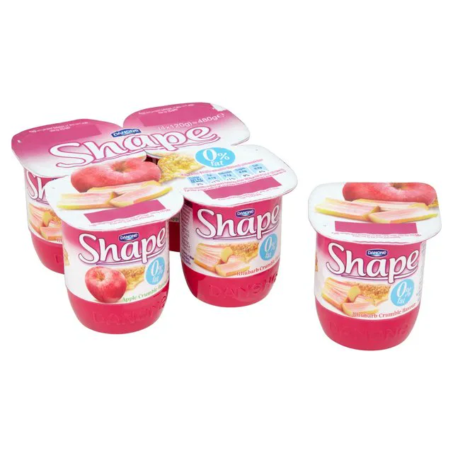 Shape яблуко та ревінь 0% знежирений йогурт