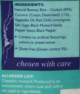 Tilda Steamed Basmati Coconut Chilli & Lemongrass — photo 7