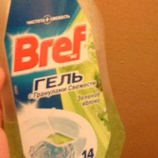 Bref Liquid Toilet Block Green Apple with Basket 360ml — photo 5