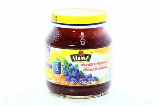 HAMÉ S.r.o. Blueberry Fruit Puree for Children from 5 Months Glass Jar 125g — photo 5