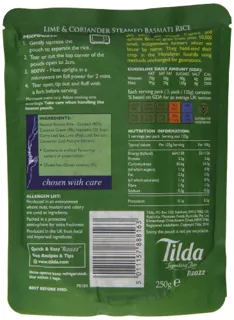 Tilda Steamed Basmati Lime and Coriander — photo 3