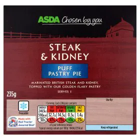 Asda Chosen By You Пиріг з м’ясом і нирками в листковому тісті