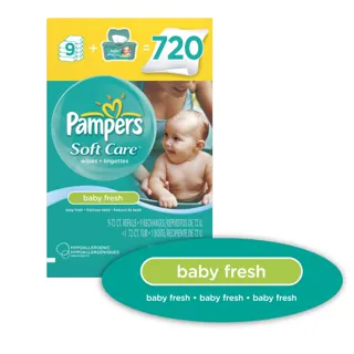 Pampers SoftCare Baby Wet Wipes 10X Fresh Field with Warmer 720 Count — photo 2