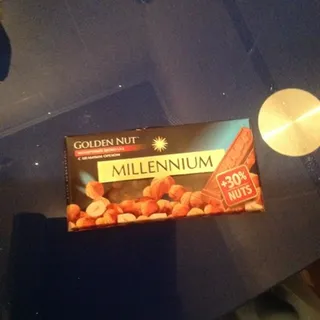 Millennium Golden Nut milk chocolate with whole hazelnuts 100g — photo 2