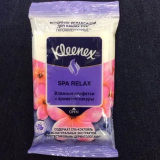 Kleenex Spa Relax Wet Wipes with Fragrance 10pcs — photo 3
