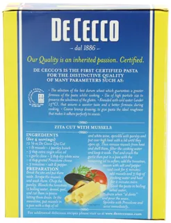 De Cecco Ziti Cut Pasta, 16 oz (5 Pack) — photo 9