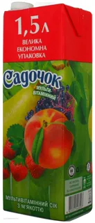 Sadochok Multivitamin Juice with Pulp, Sterilized 1.5L — photo 2