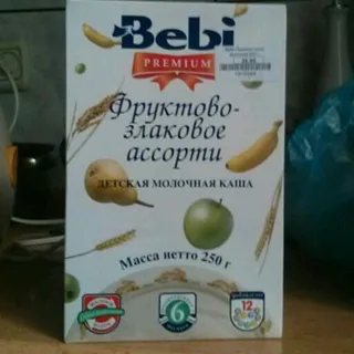 Каша Bebi Premium фруктово-злакова молочна 250 г — фото 6