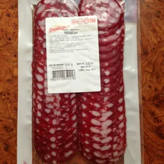 Globino Moscow Dry-Cured Sausage Premium Vacuum Packed Sliced 80g — photo 3