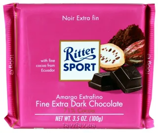Ritter Sport Extra Dark Chocolate 71% 100g — photo 3
