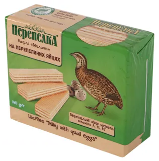 Perepelka Milk Wafers with Quail Eggs 140g — photo 2