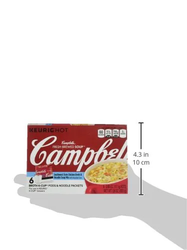 Campbells Південно-західний курячий бульйон і суп з локшиною, 6 пакетів