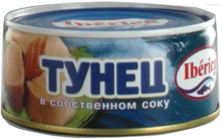 Тунець Yberyka у власному соку 266 г, металева банка — фото 4