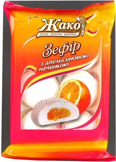 Zhako Marshmallow with Orange Filling 300g — photo 2